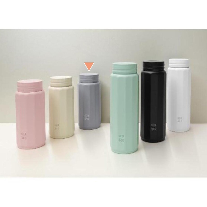 中山福 マグボトル スクリュータイプ ポリゴーンヌ 340ml グレー NM-333 1個(ご注文単位1個)【直送品】