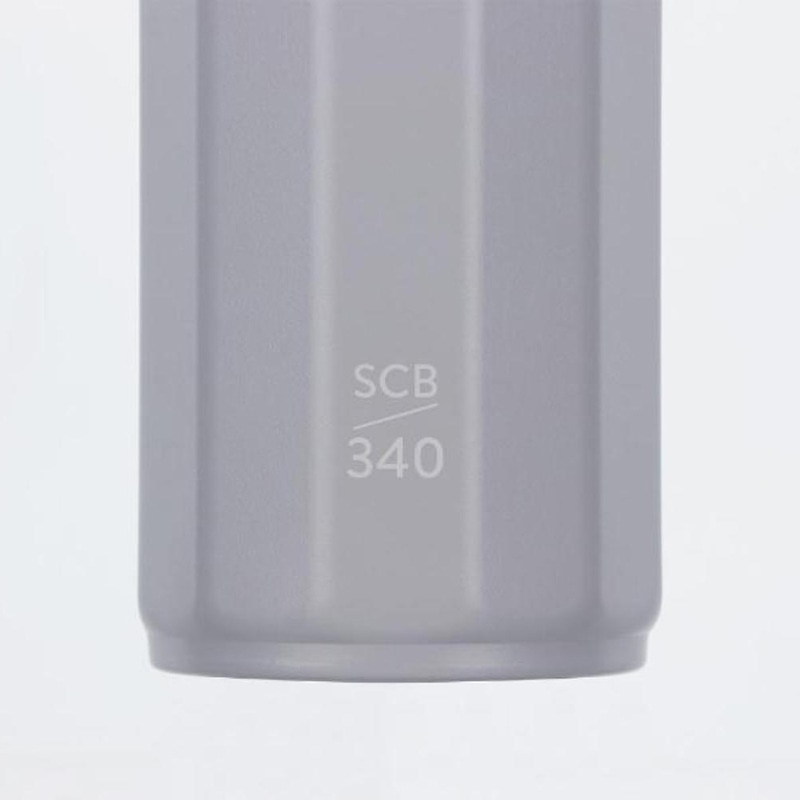 中山福 マグボトル スクリュータイプ ポリゴーンヌ 340ml グレー NM-333 1個(ご注文単位1個)【直送品】