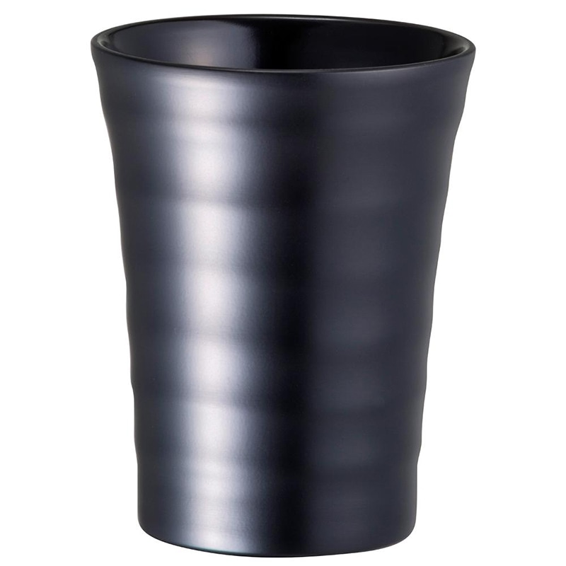 中山福 焼酎タンブラー セラミック 300ml ティントブラック NM-152 1個（ご注文単位1個）【直送品】