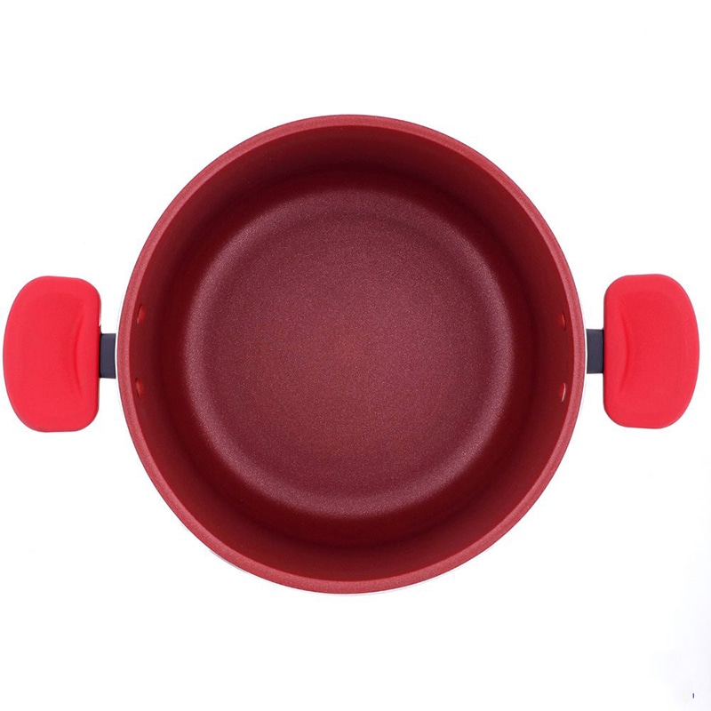 中山福 シチューポット デリシャスサインエボルト IH 22cm レッド NM-114 1個（ご注文単位1個）【直送品】