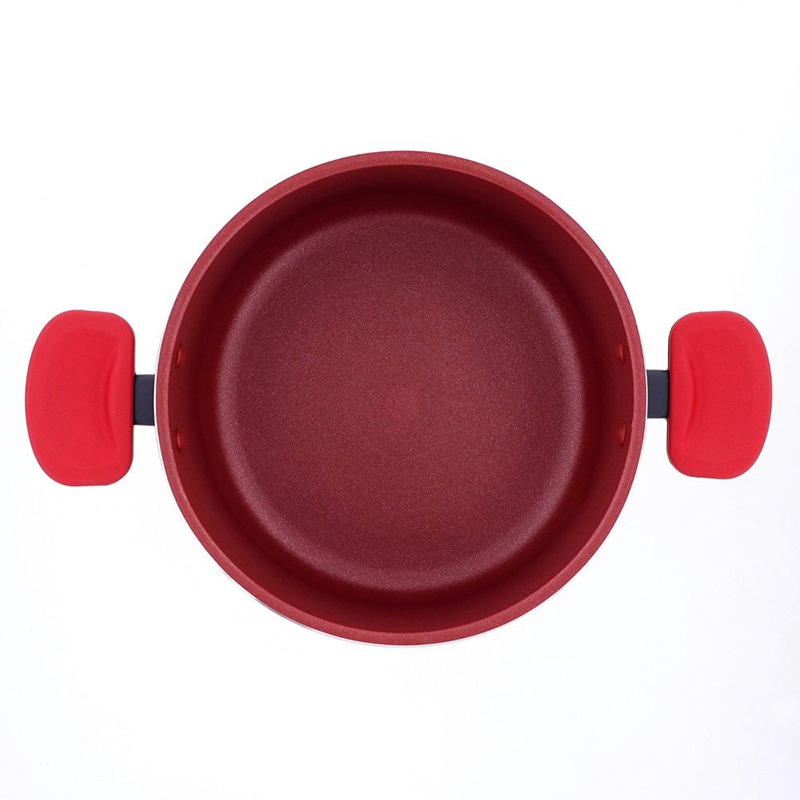 中山福 キャセロール デリシャスサインエボルト IH 20cm レッド NM-113 1個（ご注文単位1個）【直送品】