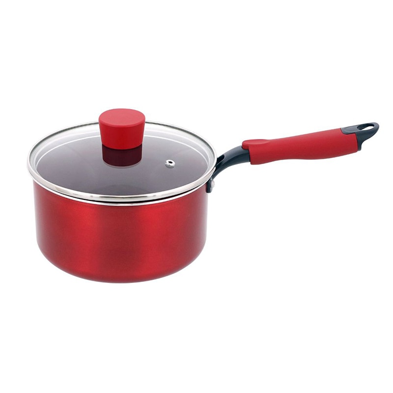 中山福 ソースパン デリシャスサインエボルト IH 18cm レッド NM-112 1個（ご注文単位1個）【直送品】