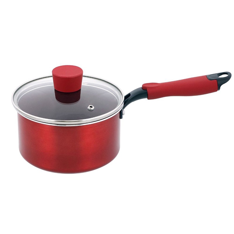 中山福 ソースパン デリシャスサインエボルト IH 16cm レッド NM-111 1個（ご注文単位1個）【直送品】