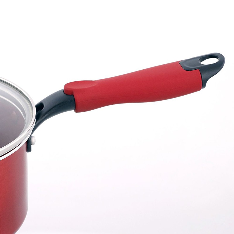 中山福 ソースパン デリシャスサインエボルト IH 16cm レッド NM-111 1個（ご注文単位1個）【直送品】