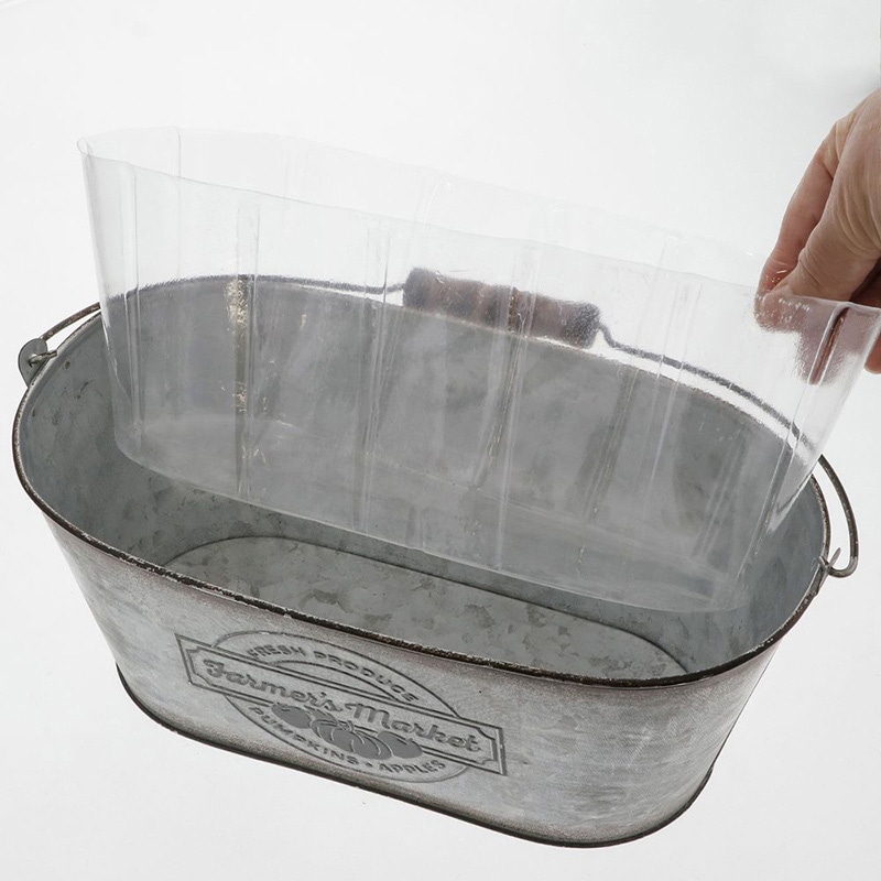 中山福 オーバルポット ファーマーズマーケット カップ付 M NE-753 1個(ご注文単位1個)【直送品】