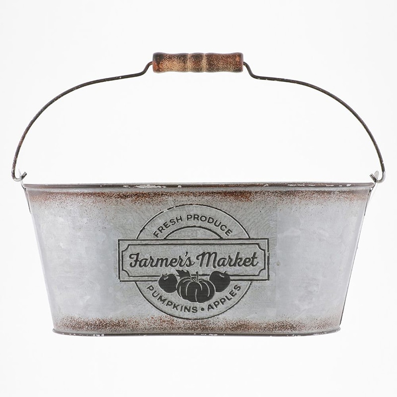 中山福 オーバルポット ファーマーズマーケット カップ付 M NE-753 1個(ご注文単位1個)【直送品】