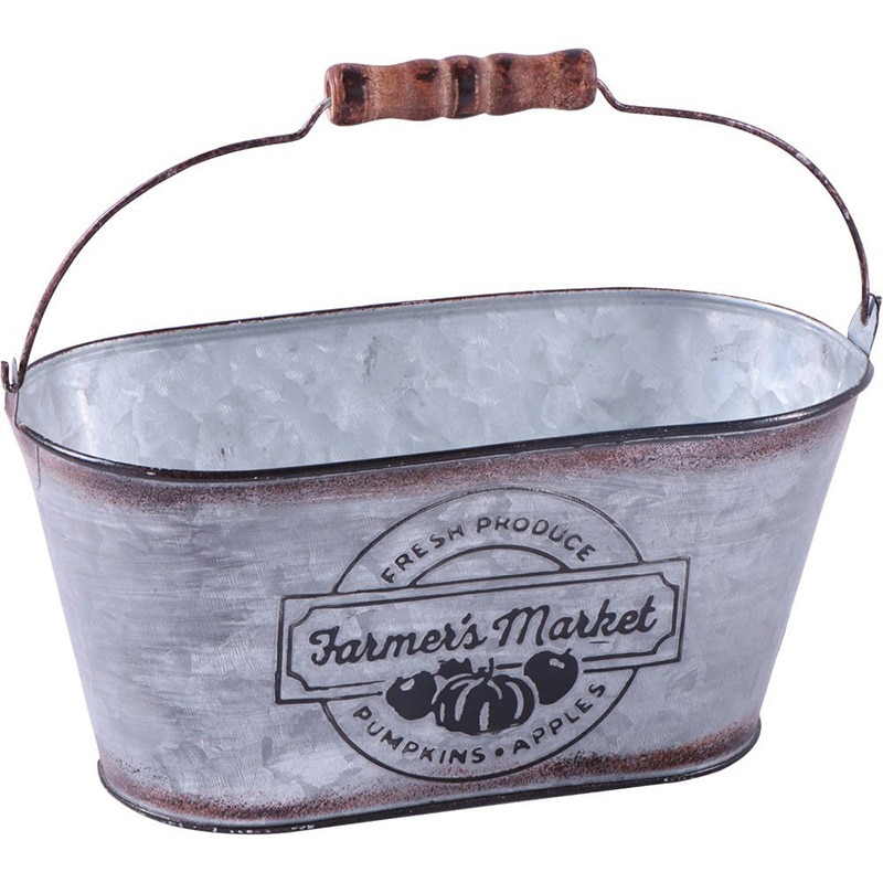 中山福 オーバルポット ファーマーズマーケット カップ付 S NE-752 1個（ご注文単位1個）【直送品】