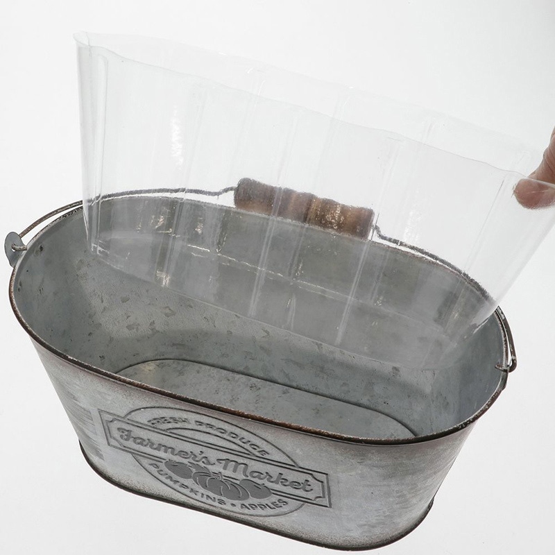 中山福 オーバルポット ファーマーズマーケット カップ付 S NE-752 1個(ご注文単位1個)【直送品】