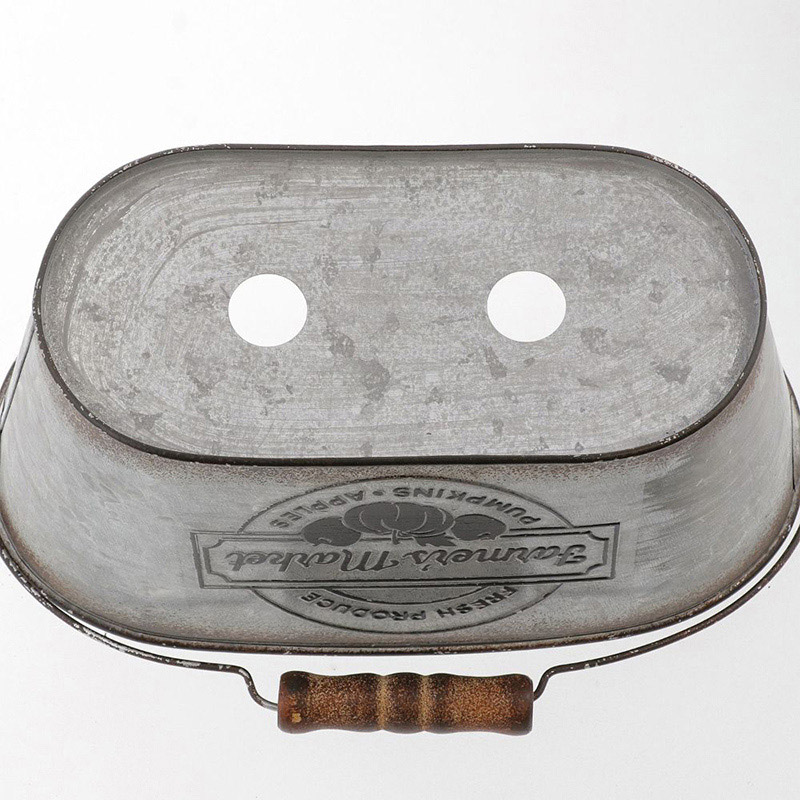 中山福 オーバルポット ファーマーズマーケット カップ付 S NE-752 1個(ご注文単位1個)【直送品】