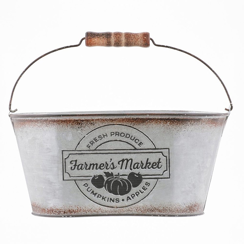 中山福 オーバルポット ファーマーズマーケット カップ付 S NE-752 1個(ご注文単位1個)【直送品】