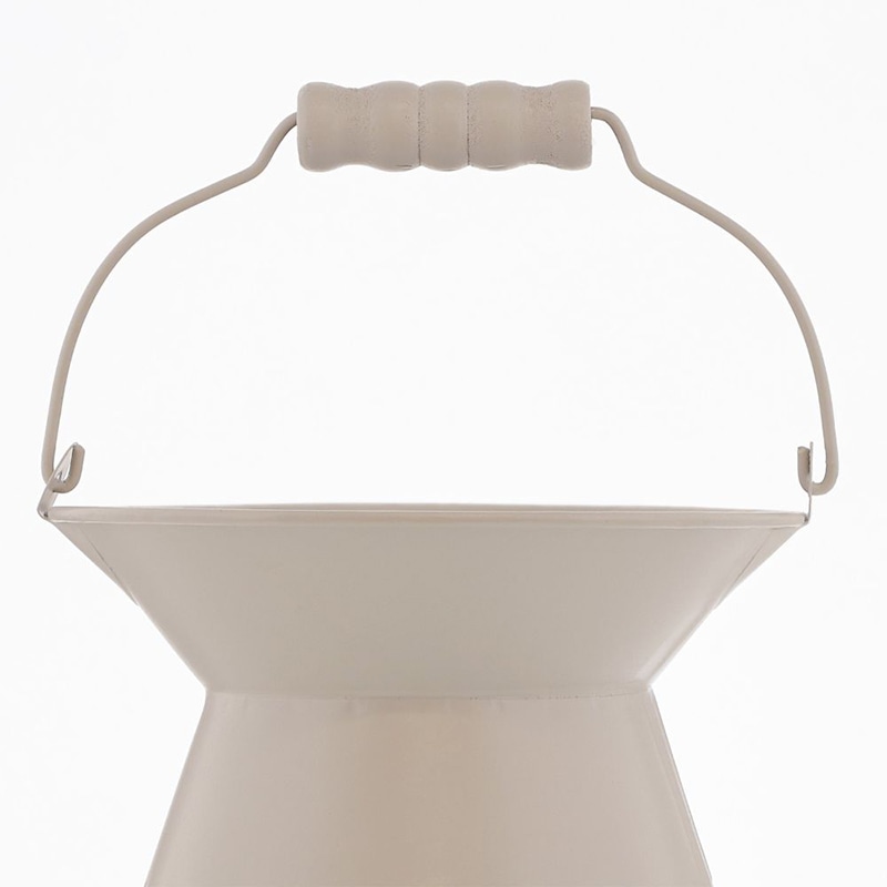 中山福 インテリアポット ボタニカルガーデン カップ付 S ワームグレー NE-747 1個（ご注文単位1個）【直送品】