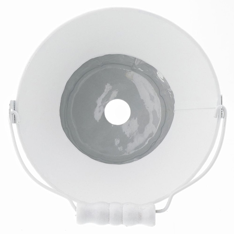 中山福 インテリアポット ボタニカルガーデン カップ付 S ホワイト NE-746 1個（ご注文単位1個）【直送品】