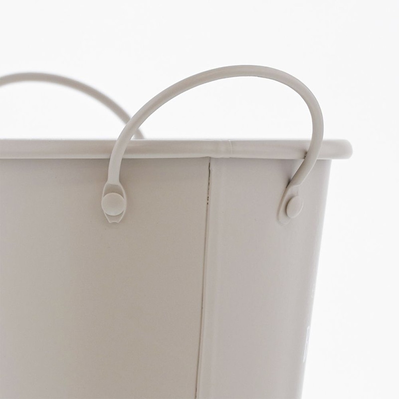 中山福 ポット ボタニカルガーデン カップ付 ラウンド M ワームグレー NE-743 1個(ご注文単位1個)【直送品】