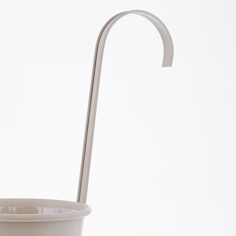 中山福 ハンキングポット ボタニカルガーデン カップ付 ワームグレー NE-741 1個(ご注文単位1個)【直送品】