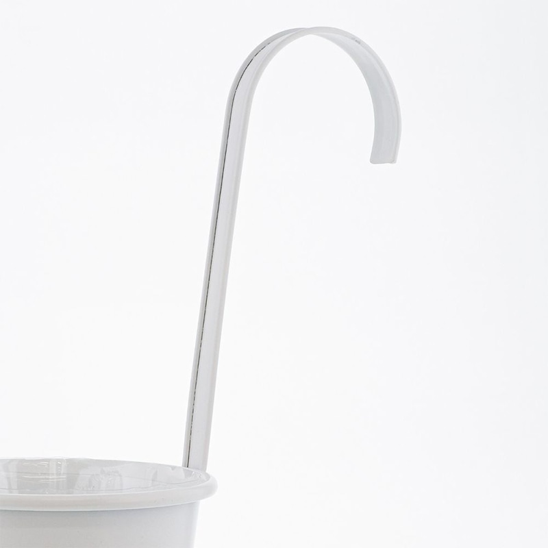 中山福 ハンキングポット ボタニカルガーデン カップ付 ホワイト NE-740 1個(ご注文単位1個)【直送品】