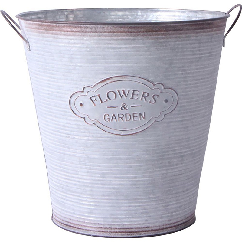 中山福 バスケット フラワーズガーデン カップ付 ラウンド L NE-738 1個（ご注文単位1個）【直送品】