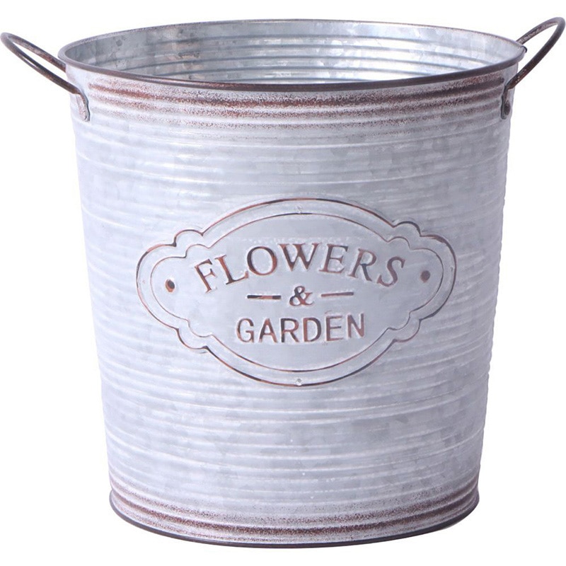 中山福 バスケット フラワーズガーデン カップ付 ラウンド S NE-736 1個（ご注文単位1個）【直送品】