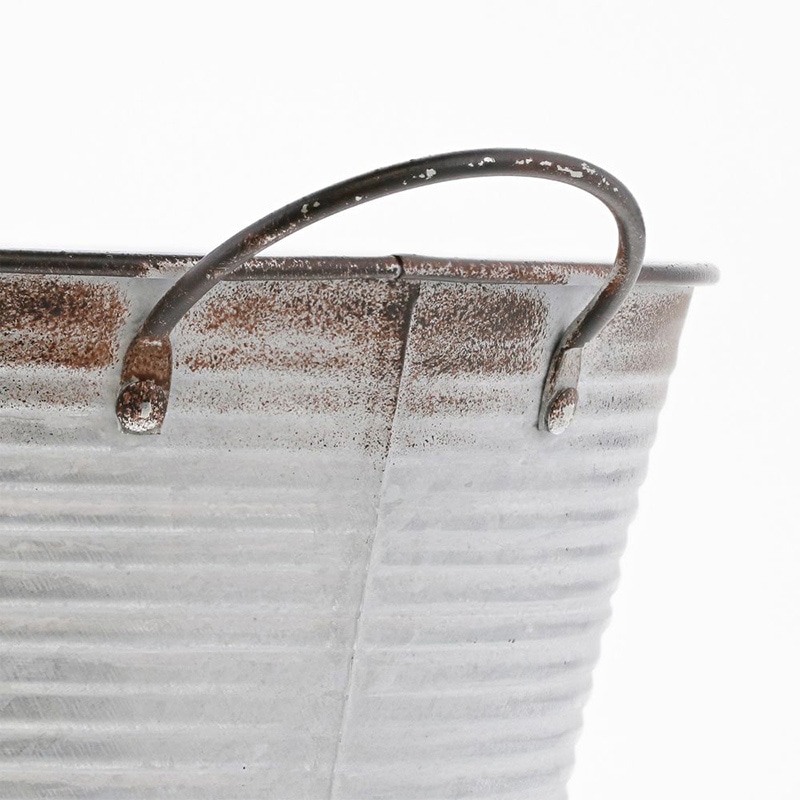 中山福 バスケット フラワーズガーデン 浅型 カップ付 ラウンド S NE-735 1個（ご注文単位1個）【直送品】