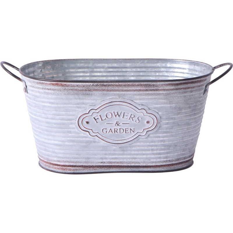 中山福 ポット フラワーズガーデン カップ付 オーバル M NE-733 1個（ご注文単位1個）【直送品】