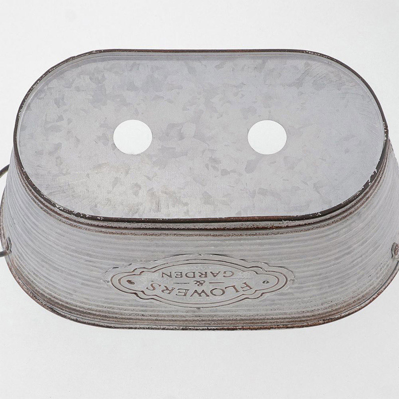 中山福 ポット フラワーズガーデン カップ付 オーバル M NE-733 1個(ご注文単位1個)【直送品】