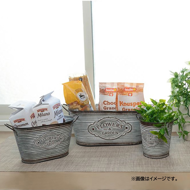 中山福 ポット フラワーズガーデン カップ付 オーバル S NE-732 1個(ご注文単位1個)【直送品】