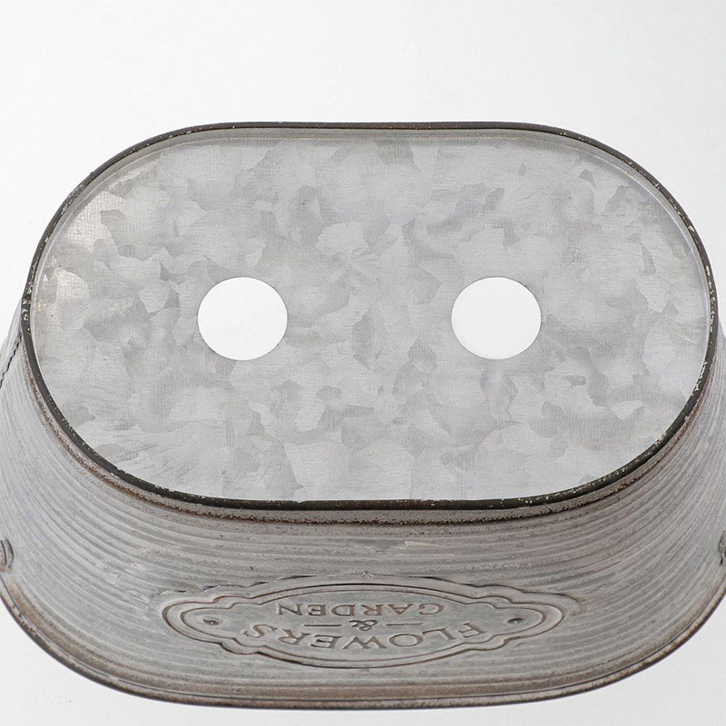 中山福 ポット フラワーズガーデン カップ付 オーバル S NE-732 1個(ご注文単位1個)【直送品】