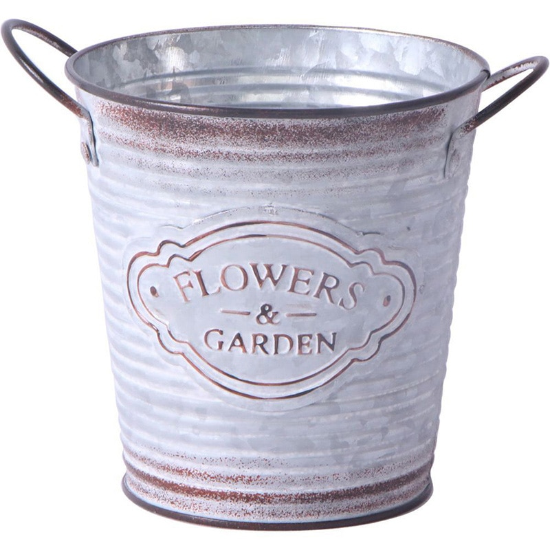 中山福 ポット フラワーズガーデン カップ付 ラウンド M NE-731 1個（ご注文単位1個）【直送品】