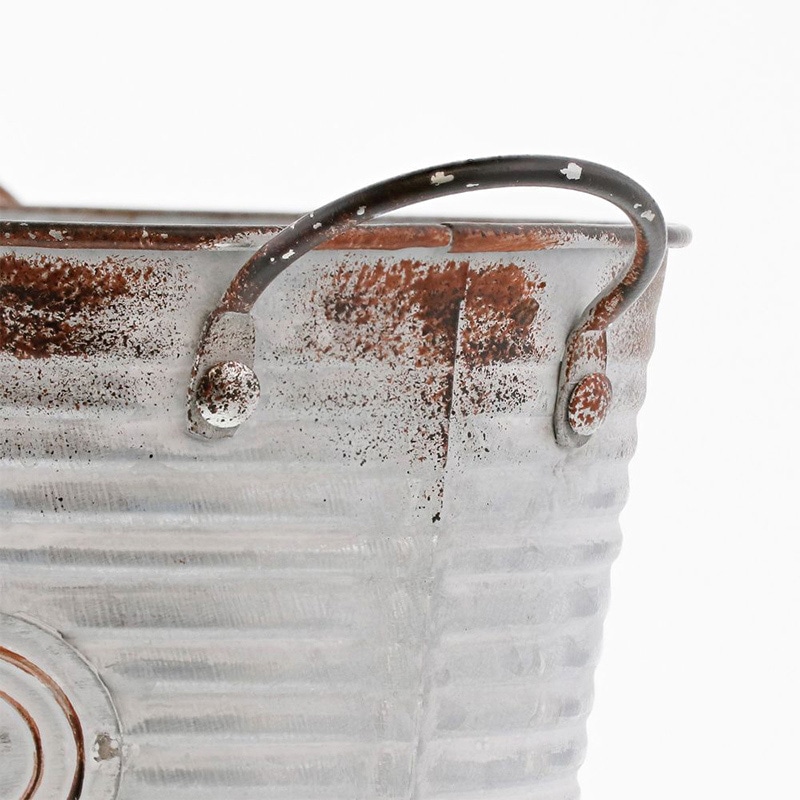 中山福 ポット フラワーズガーデン カップ付 ラウンド M NE-731 1個(ご注文単位1個)【直送品】