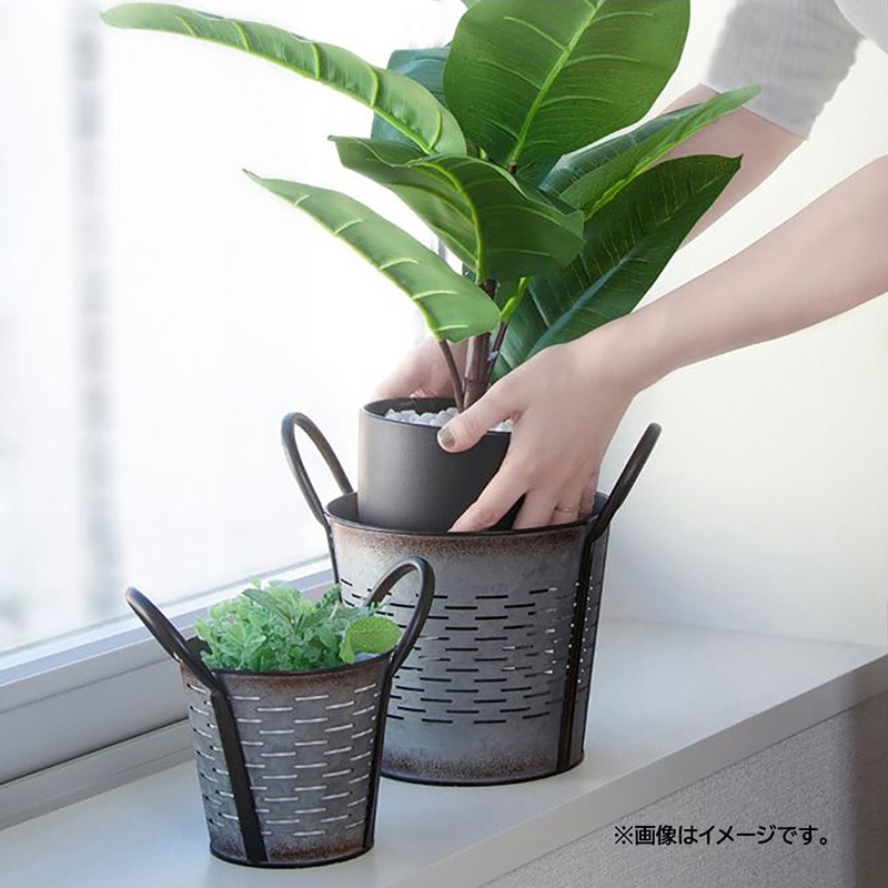 中山福 鉢カバー アンティーク メッシュバスケット M NE-723 1個（ご注文単位1個）【直送品】