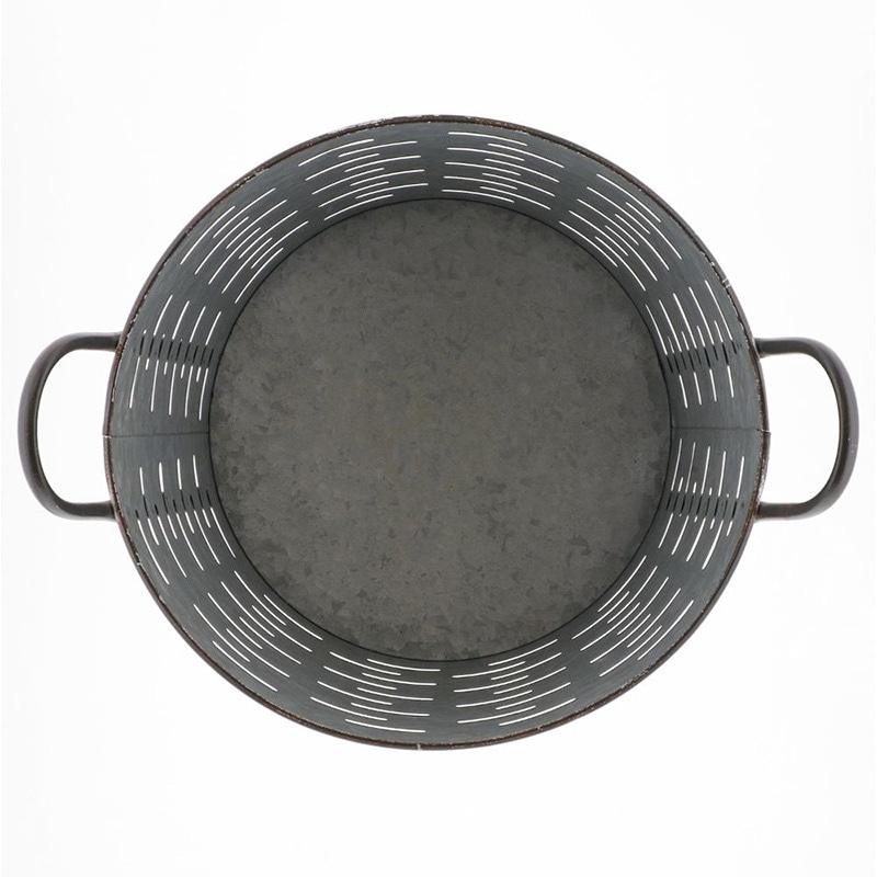 中山福 鉢カバー アンティーク メッシュバスケット M NE-723 1個（ご注文単位1個）【直送品】