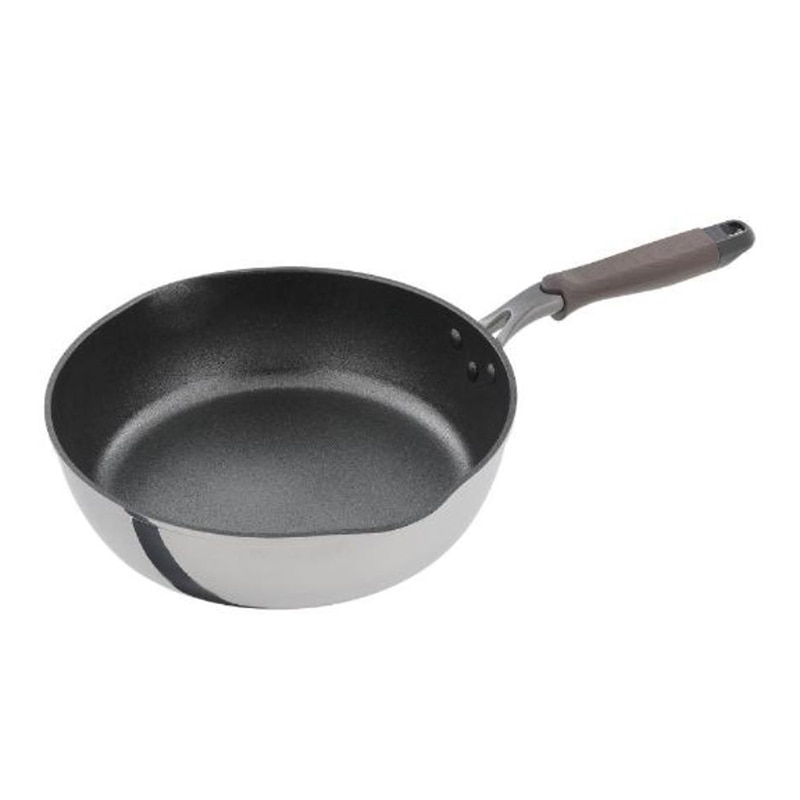 中山福 深型フライパン ミロワール IH対応 28cm ミラー仕上げ ND-7277 1個（ご注文単位1個）【直送品】