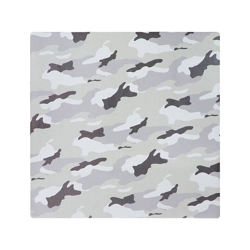中山福 エブリウェアマット カモフラージュパターン 120×120cm グレー ND-6155 1個（ご注文単位1個）【直送品】