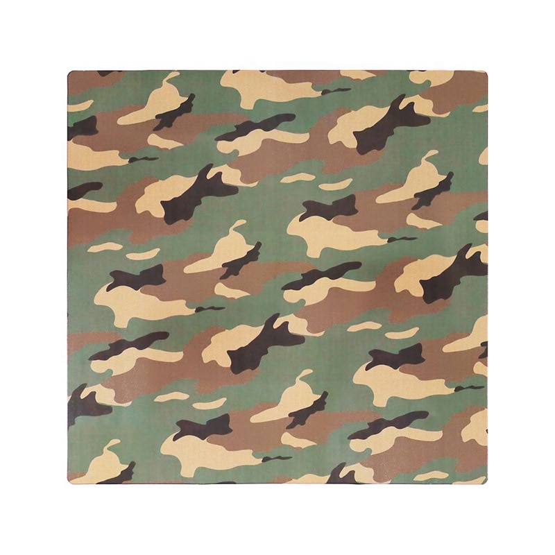 中山福 エブリウェアマット カモフラージュパターン 120×120cm カーキ ND-6154 1個（ご注文単位1個）【直送品】