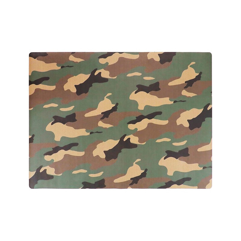 中山福 エブリウェアマット カモフラージュパターン 90×120cm カーキ ND-6151 1個（ご注文単位1個）【直送品】