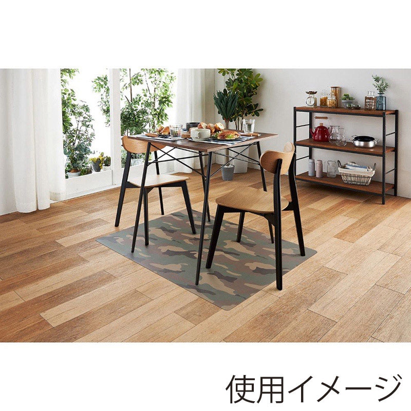 中山福 エブリウェアマット カモフラージュパターン 90×120cm カーキ ND-6151 1個(ご注文単位1個)【直送品】