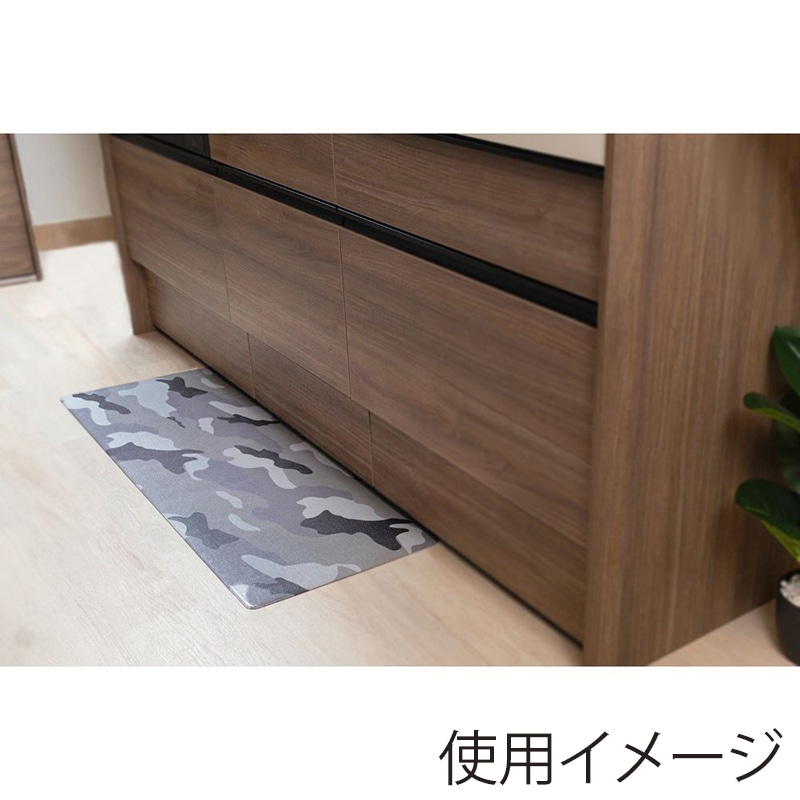 中山福 エブリウェアマット カモフラージュパターン 40×120cm グレー ND-6142 1個(ご注文単位1個)【直送品】