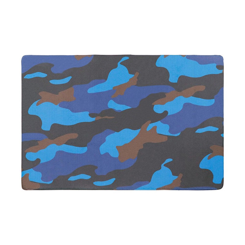 中山福 エブリウェアマット カモフラージュパターン 60×90cm ブルー ND-6136 1個（ご注文単位1個）【直送品】