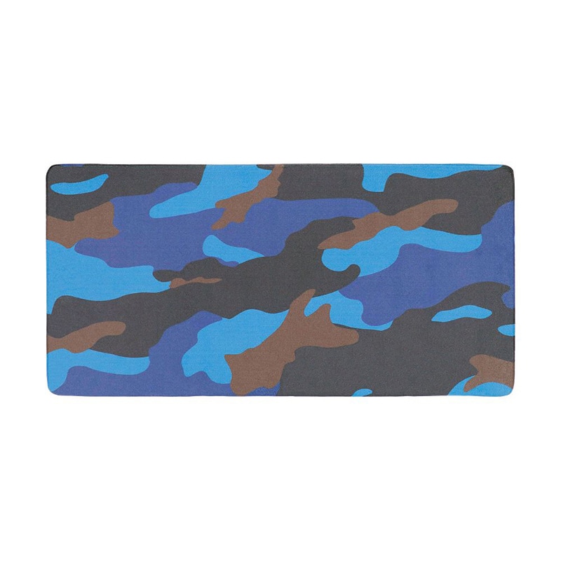 中山福 エブリウェアマット カモフラージュパターン 40×80cm ブルー ND-6133 1個（ご注文単位1個）【直送品】