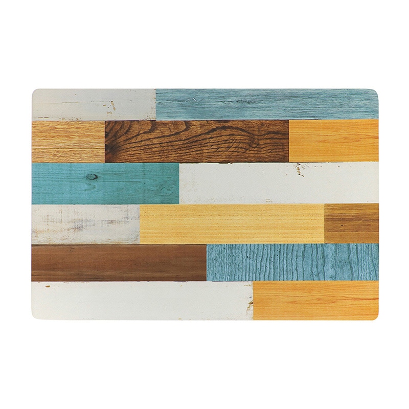 中山福 室内玄関マット 60×90cm MIXウッドライト ND-5197 1個（ご注文単位1個）【直送品】