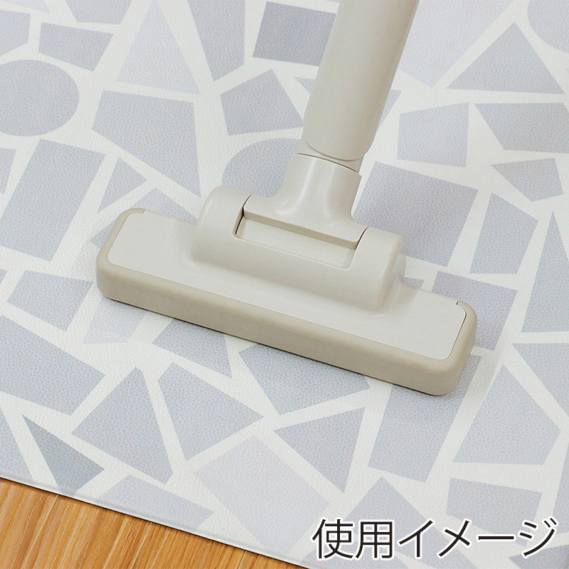 中山福 室内玄関マット 60×90cm ホワイト ストーン ND-5195 1個(ご注文単位1個)【直送品】