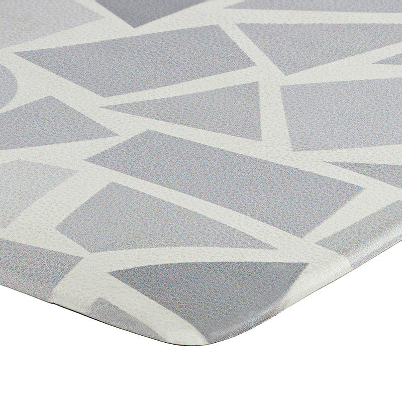 中山福 室内玄関マット 60×90cm ホワイト ストーン ND-5195 1個(ご注文単位1個)【直送品】