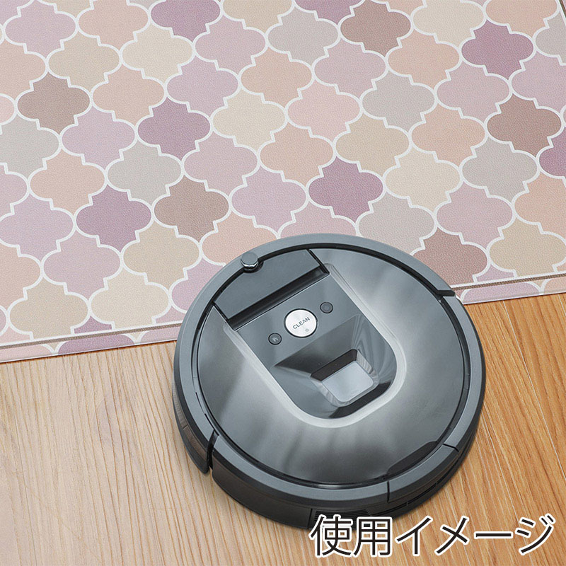 中山福 室内玄関マット 60×90cm モロッカン ピンク ND-5194 1個(ご注文単位1個)【直送品】