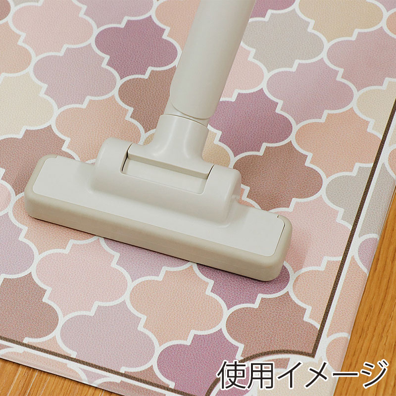 中山福 室内玄関マット 60×90cm モロッカン ピンク ND-5194 1個(ご注文単位1個)【直送品】