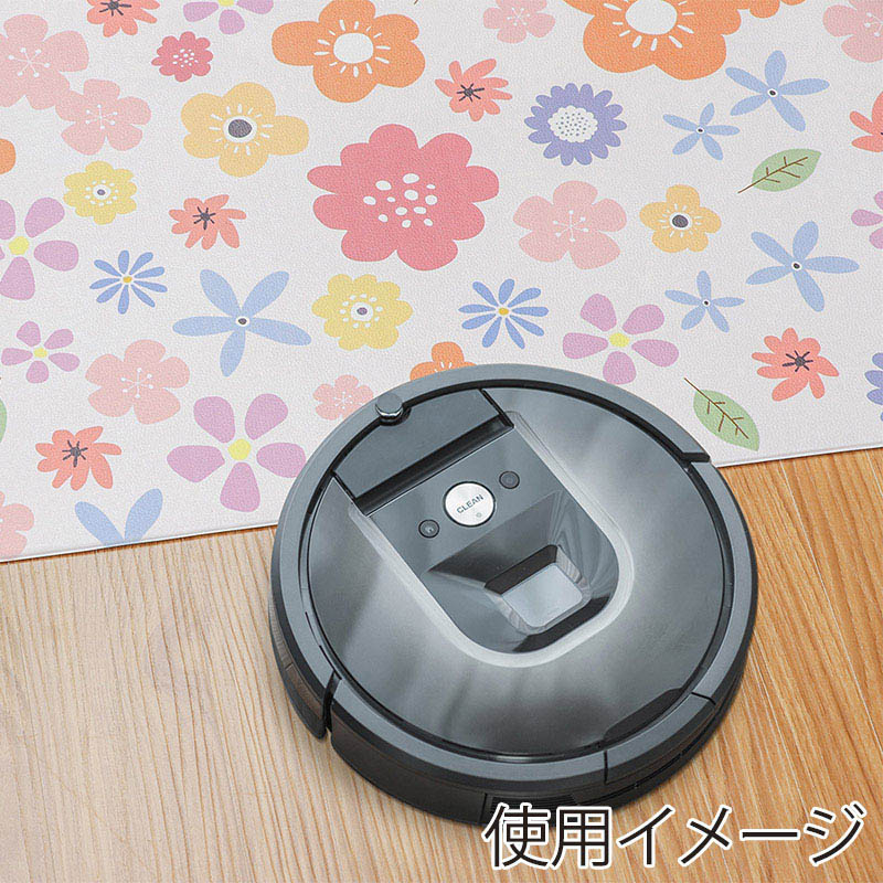 中山福 室内玄関マット 60×90cm ポピー ND-5193 1個(ご注文単位1個)【直送品】