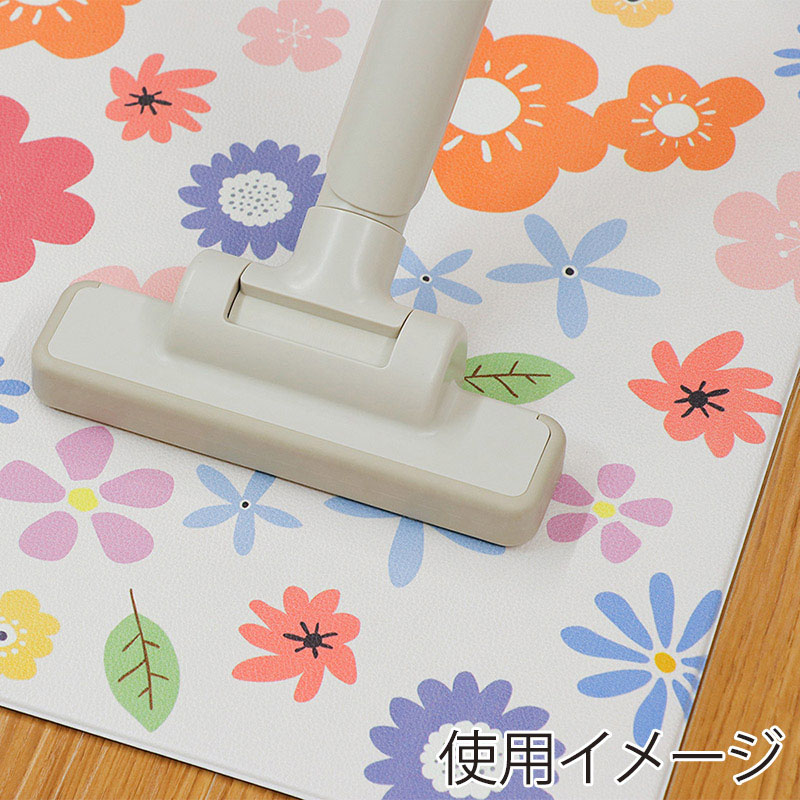 中山福 室内玄関マット 60×90cm ポピー ND-5193 1個(ご注文単位1個)【直送品】