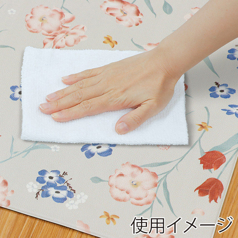 中山福 室内玄関マット 60×90cm フィオーレ ND-5192 1個(ご注文単位1個)【直送品】