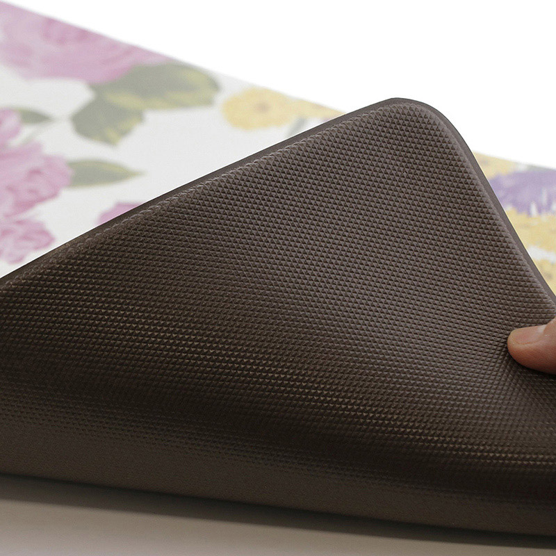 中山福 室内玄関マット 60×90cm フラワリー ND-5191 1個(ご注文単位1個)【直送品】