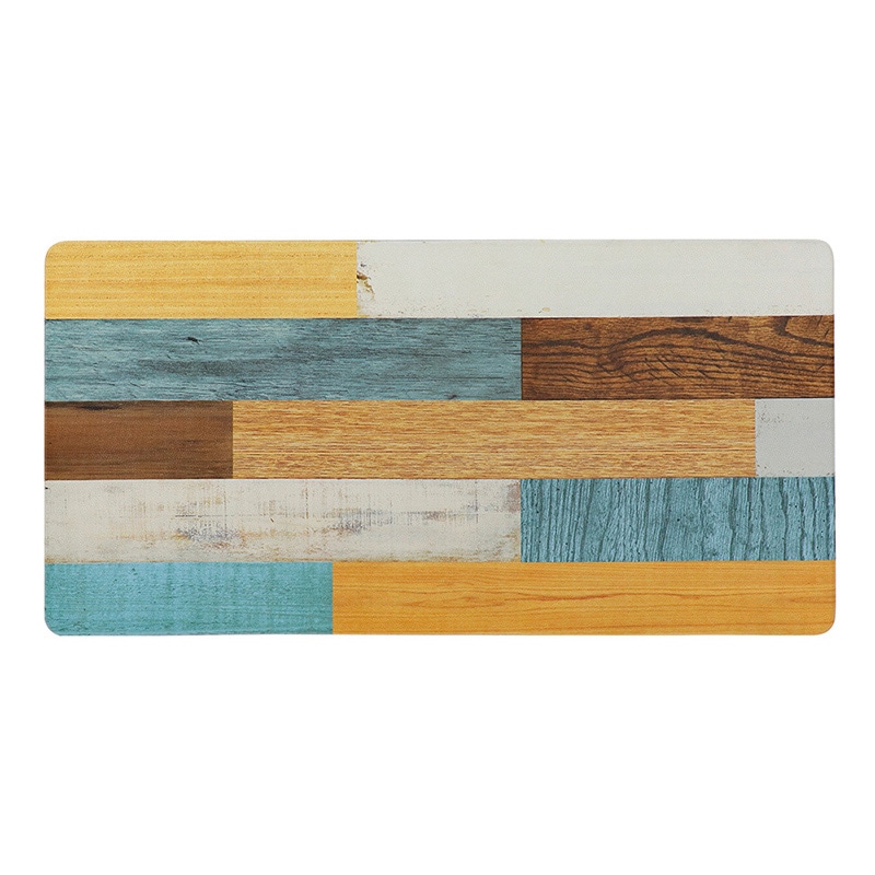 中山福 室内玄関マット 40×80cm ミックスウッド ライト ND-5187 1個（ご注文単位1個）【直送品】