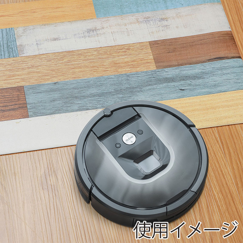 中山福 室内玄関マット 40×80cm ミックスウッド ライト ND-5187 1個(ご注文単位1個)【直送品】