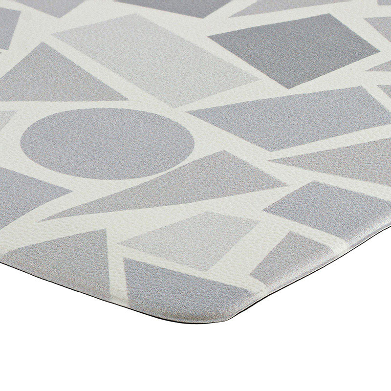 中山福 室内玄関マット 40×80cm ホワイト ストーン ND-5185 1個(ご注文単位1個)【直送品】